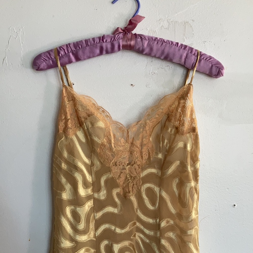Victorias Secret Vintage Gold Slip XS